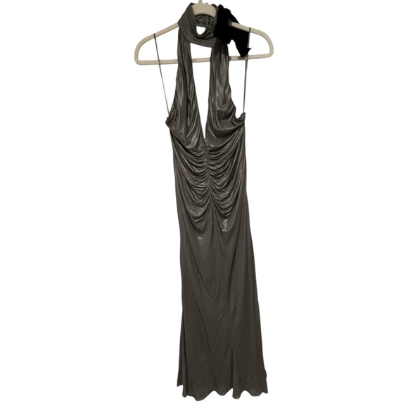 Halter neck  open-back evening dress NWT IT44/US 8 - Picture 8 of 14